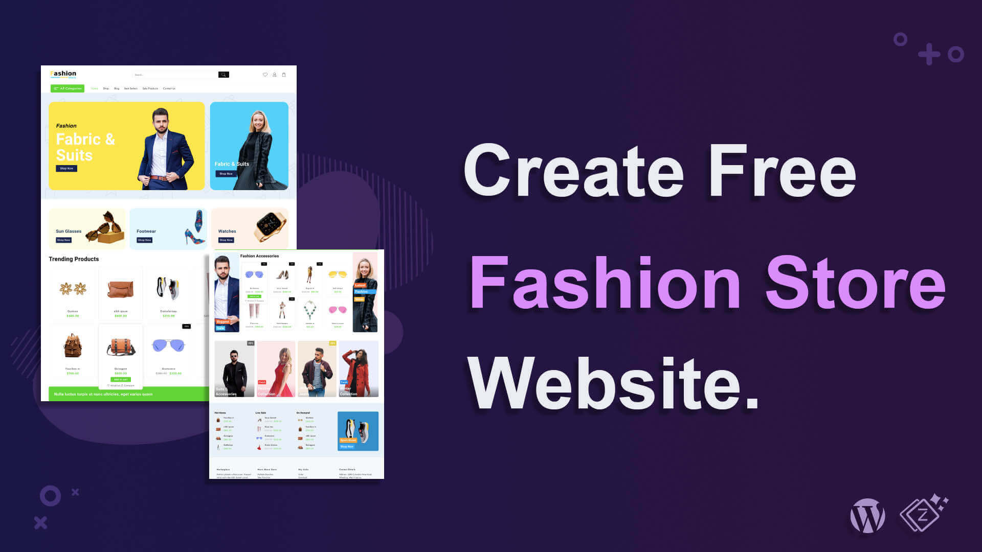 Create Fashion Store Website Free